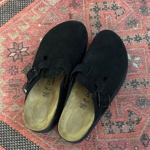 Like New Papillio  Suede Boston Clog Shoes